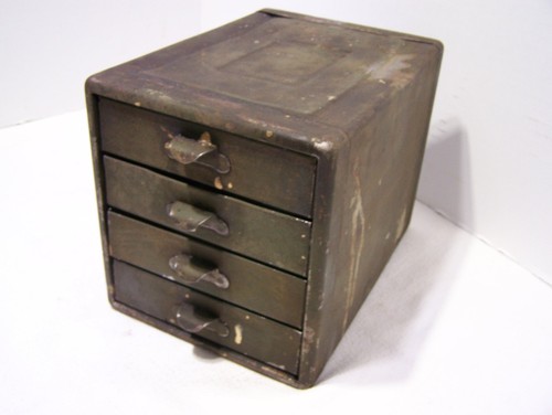 Vintage drawer small green - vintage,
