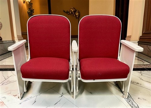 Theater seats vintage red - seats,,