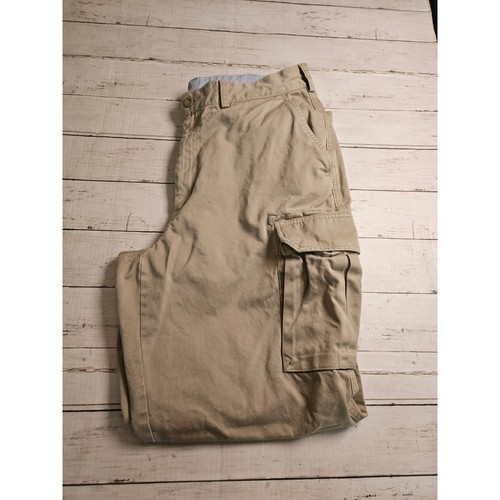 Lands end mens khaki - khaki, cotton