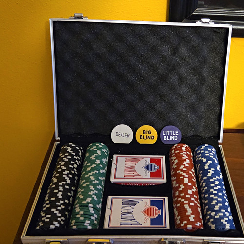 Poker chip set aluminum - poker,