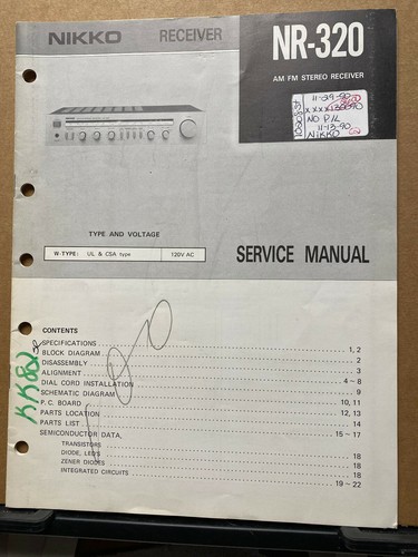 Original service manual for - manual,