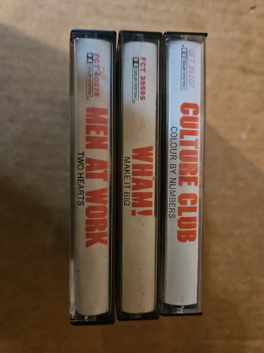 80s pop cassette lot three - cassette, of