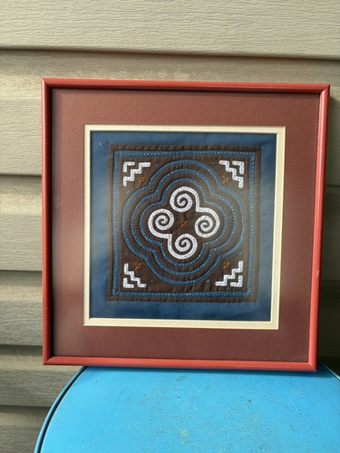 Vintage hmong folk framed - folk,