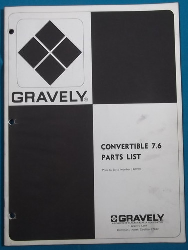 Gravely convertible 6 - gravely, 7.6