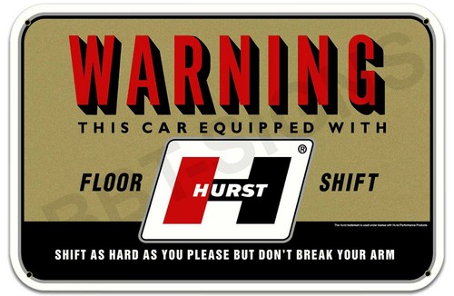 Hurst warning vintage metal - hurst,