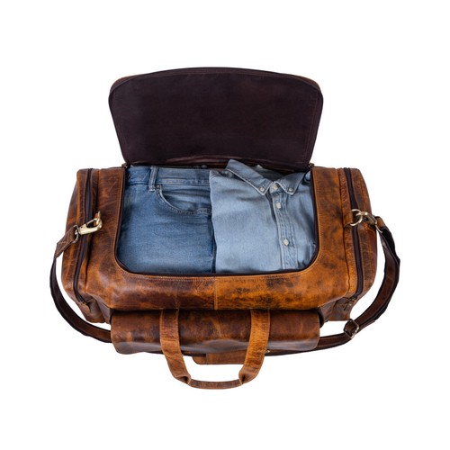 Handmade leather duffel bags - handmade,