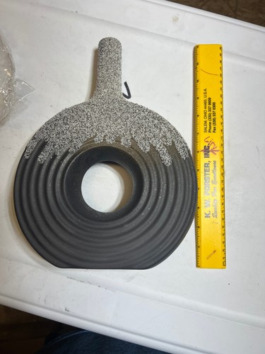 Black gray donut - vase, hollow