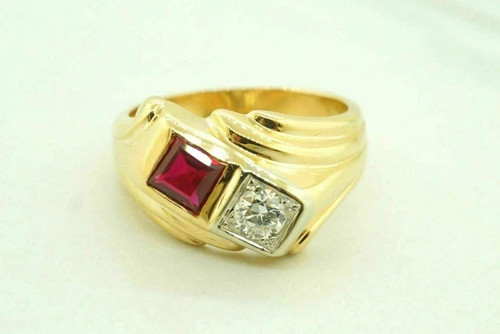 20ct red lab created ruby - lab,