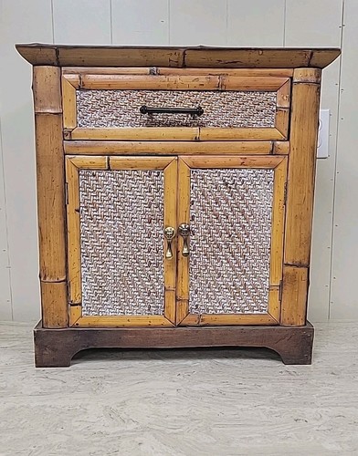 Mid century nightstand cabinet - century,