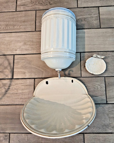 Vintage french enamel lavabo - french,