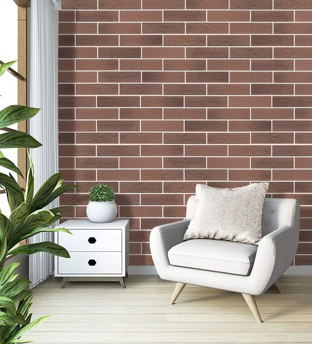 Vintage faux brick wall - brick,