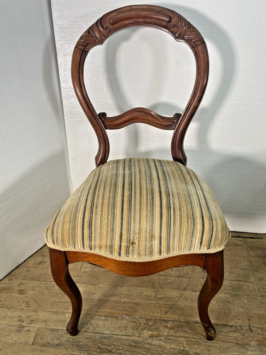 Antique walnut chair balloon - walnut,