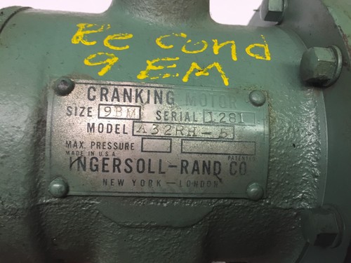 Ingersoll rand air starter - co.,