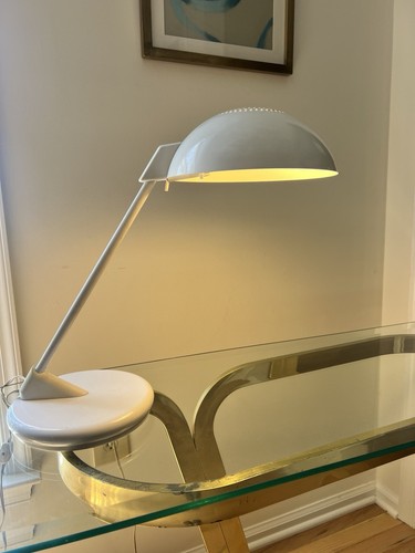 Vintage desk lamp - vintage, white