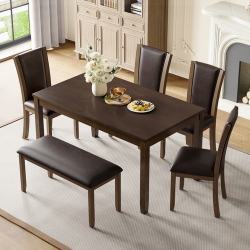 Piece dark walnut - 6-piece,