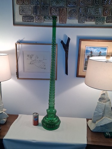 Green empoli chianti bottle - green,