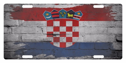 Croatia flag custom license - flag,