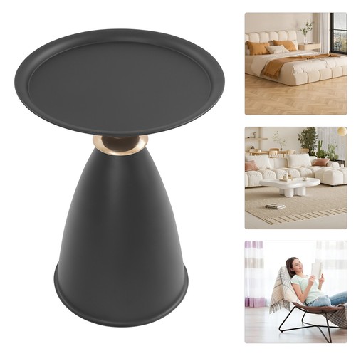 Black small round side - black,