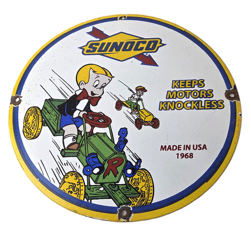 Vintage sunoco gasoline - vintage,