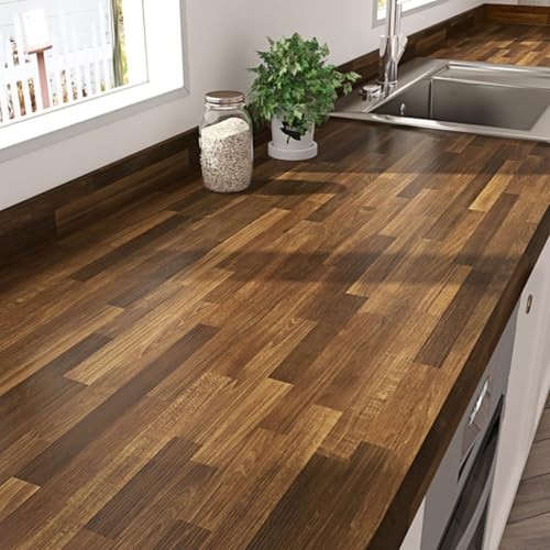 Brown butcher block contact - brown,