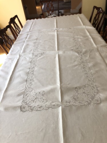 Gorgeous antique linen lace - antique,