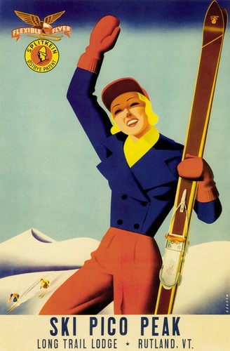 Ski pico peak - pico, vintage