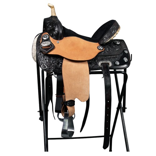 Hilason hand tooled leather - hand-tooled,