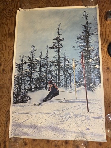 Vintage 1967 ski downhill - vintage,