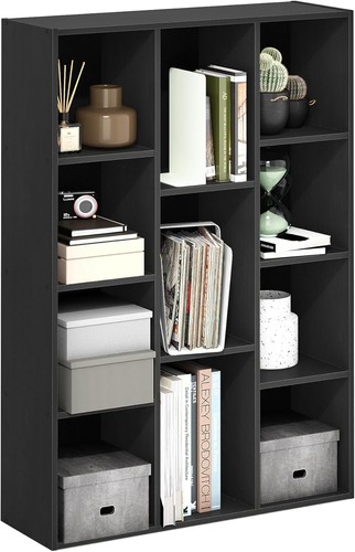 Shelf reversible bookcase - 11-shelf,