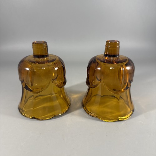 Vintage pair homeco amber - pair,