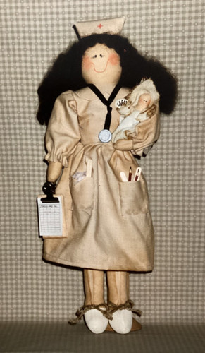 Pattern nurse doll - pattern, born