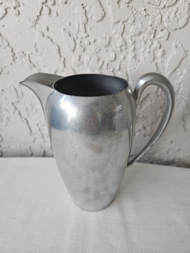 Vintage pewter water - vintage, 7"
