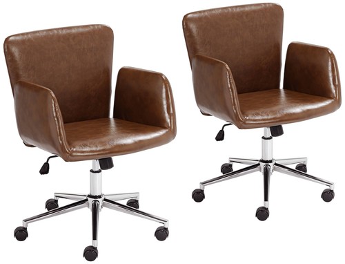 Megan brown faux leather - brown,