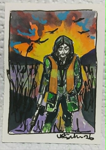 Ooak aceo lonely duck - aceo,