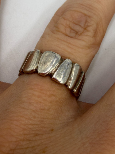 Vintage silver ring signed - silver,