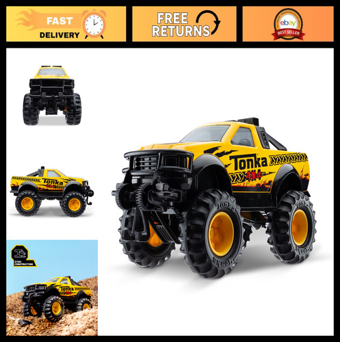 Sturdy yellow 4x4 pickup - pickup, truck