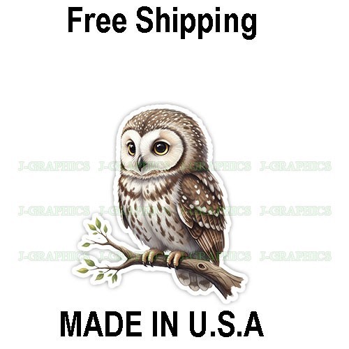 Owl bird vinyl sticker decal - vinyl,