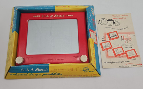 Vintage etch sketch 1960s - sketch,