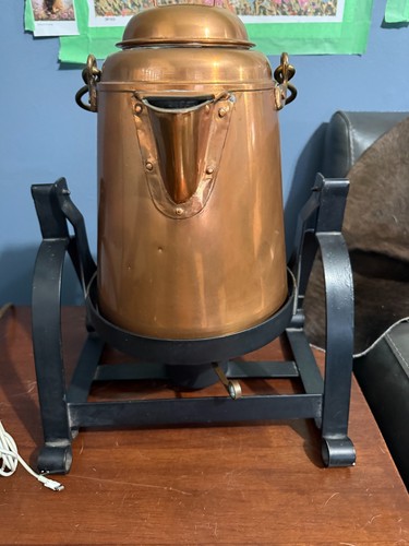 Copper naval coffee pot