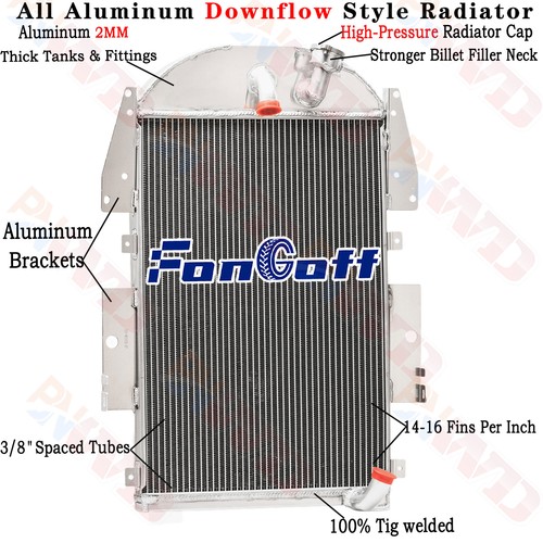 Aluminum row radiator - aluminum,