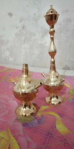 Antique brass hookah royal - brass,