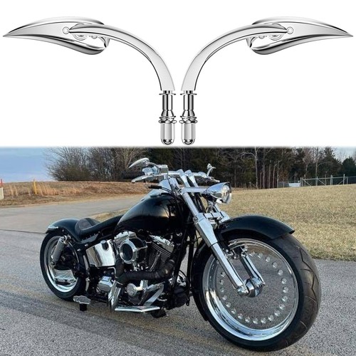Chrome rear view mirrors - view,