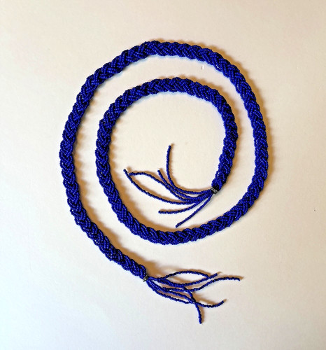 Lariat rope seed bead tassel - rope,