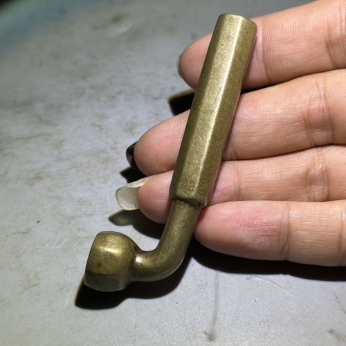 New brass pipe mouthpiece - brass,