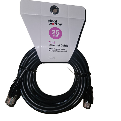 Cat6 ethernet cable 25ft - ethernet,