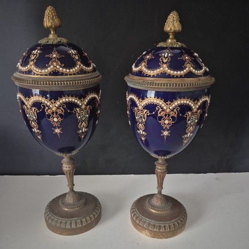 Pair antique french sevres - antique,