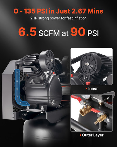 Gallon air compressor 2hp - 20-gallon,