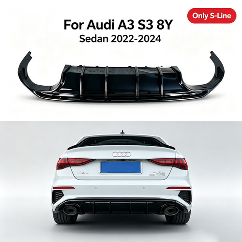 Rear bumper diffuser - rear,