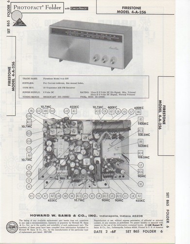 1967 firestone 256 radio - firestone, 4-a-256