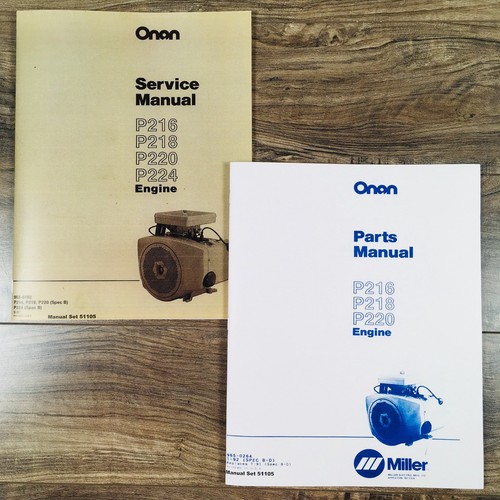 Service parts manual set - service,